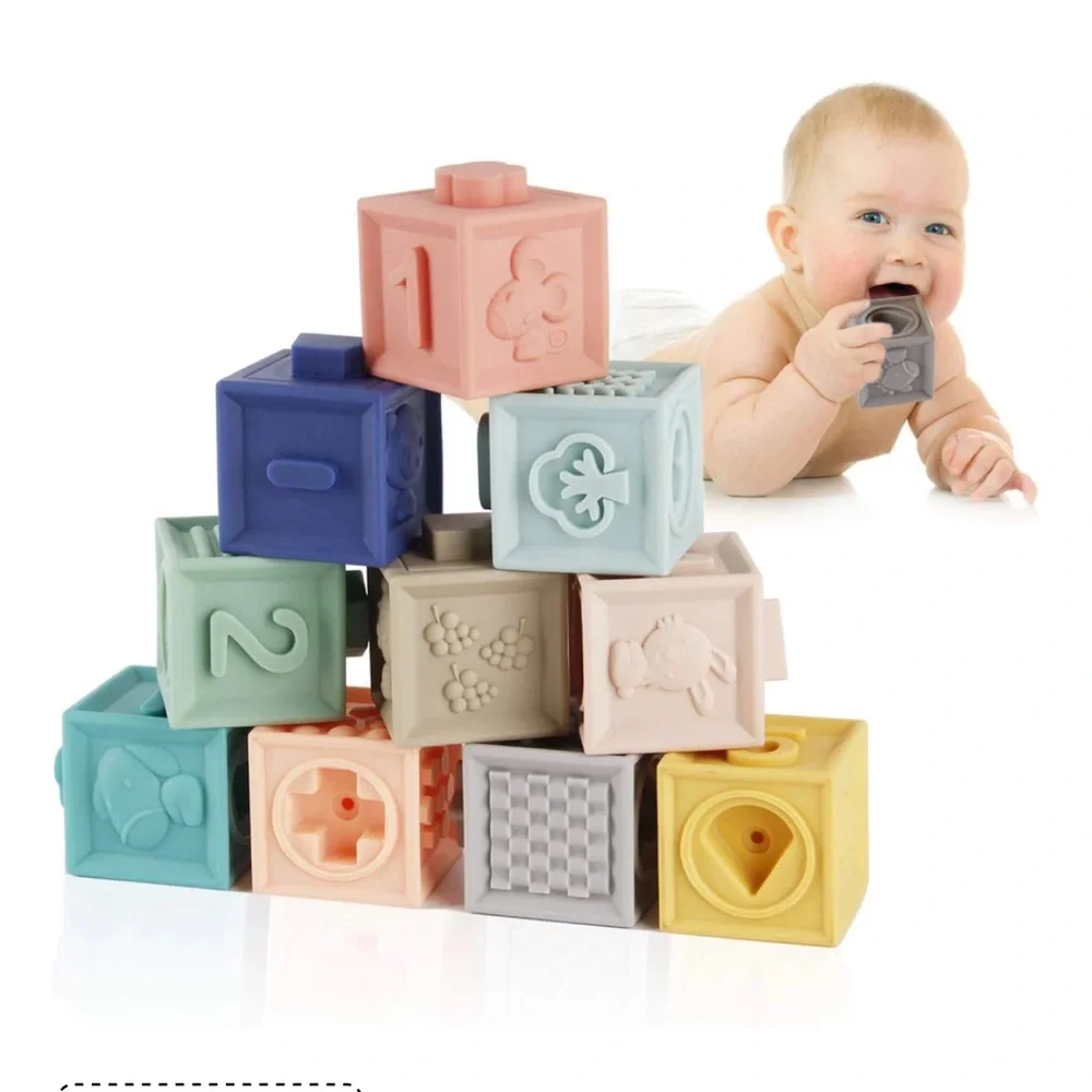 NIB Colorful Baby Building Blocks